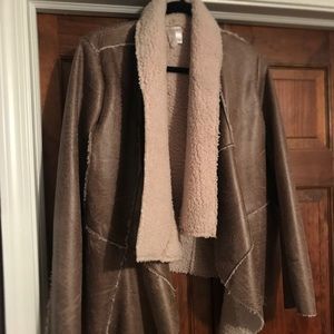 Large shearling jacket